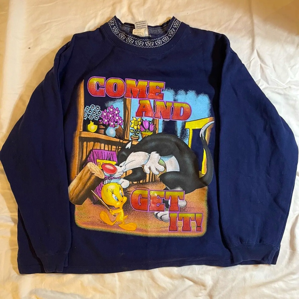 Vintage Looney Toons crew neck sweatshirt
